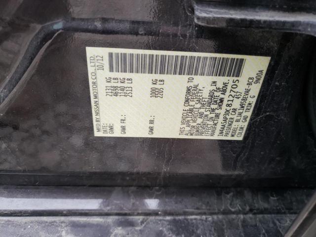 Photo 10 from auction – 2013 NISSAN MAXIMA S with VIN 1N4AA5AP3DC812705