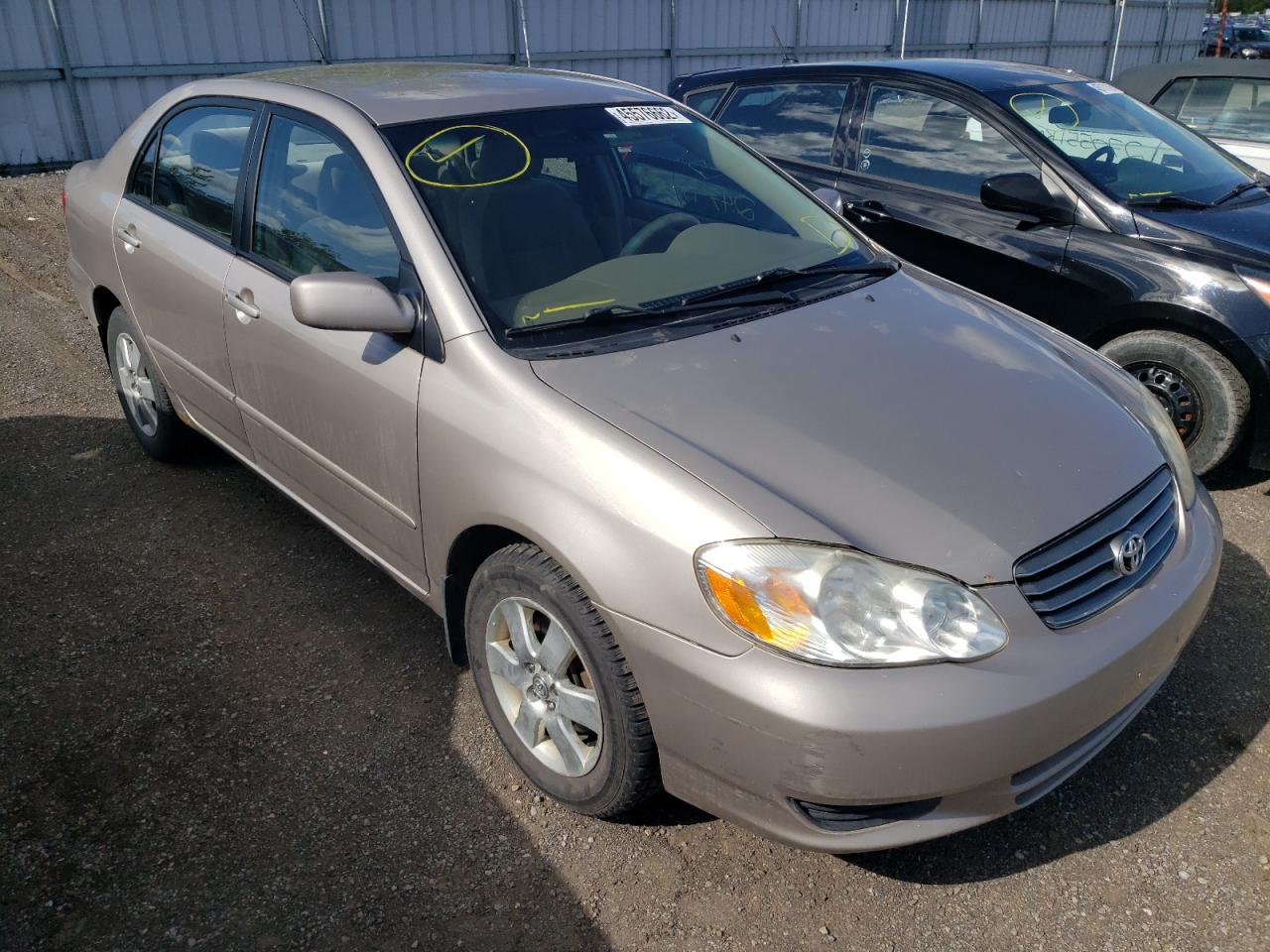 TOYOTA COROLLA CE 2003 with VIN 2T1BR32E93C741850 - Photo from auction