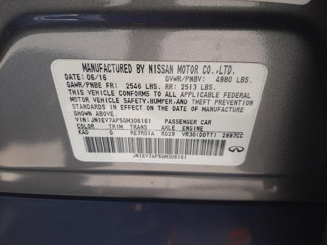 Photo 10 from auction – 2016 INFINITI Q50 PREMIU with VIN JN1EV7AP5GM306161