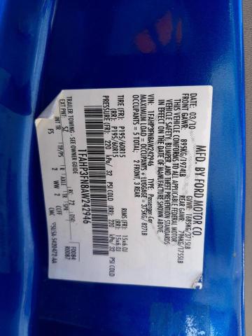 Photo 10 from auction – 2010 FORD FOCUS SE with VIN 1FAHP3FN8AW242946
