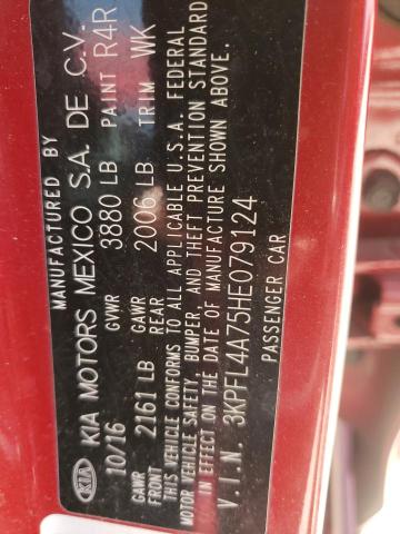Foto 10 de la subasta – 2017 KIA FORTE LX con VIN 3KPFL4A75HE079124