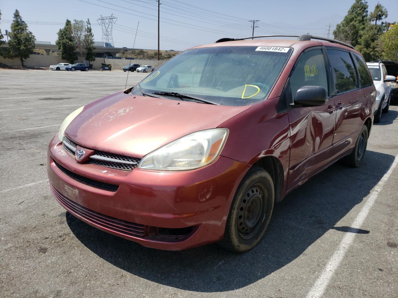 Photo 2 from auction – 2004 TOYOTA SIENNA CE with VIN 5TDZA23C84S026922