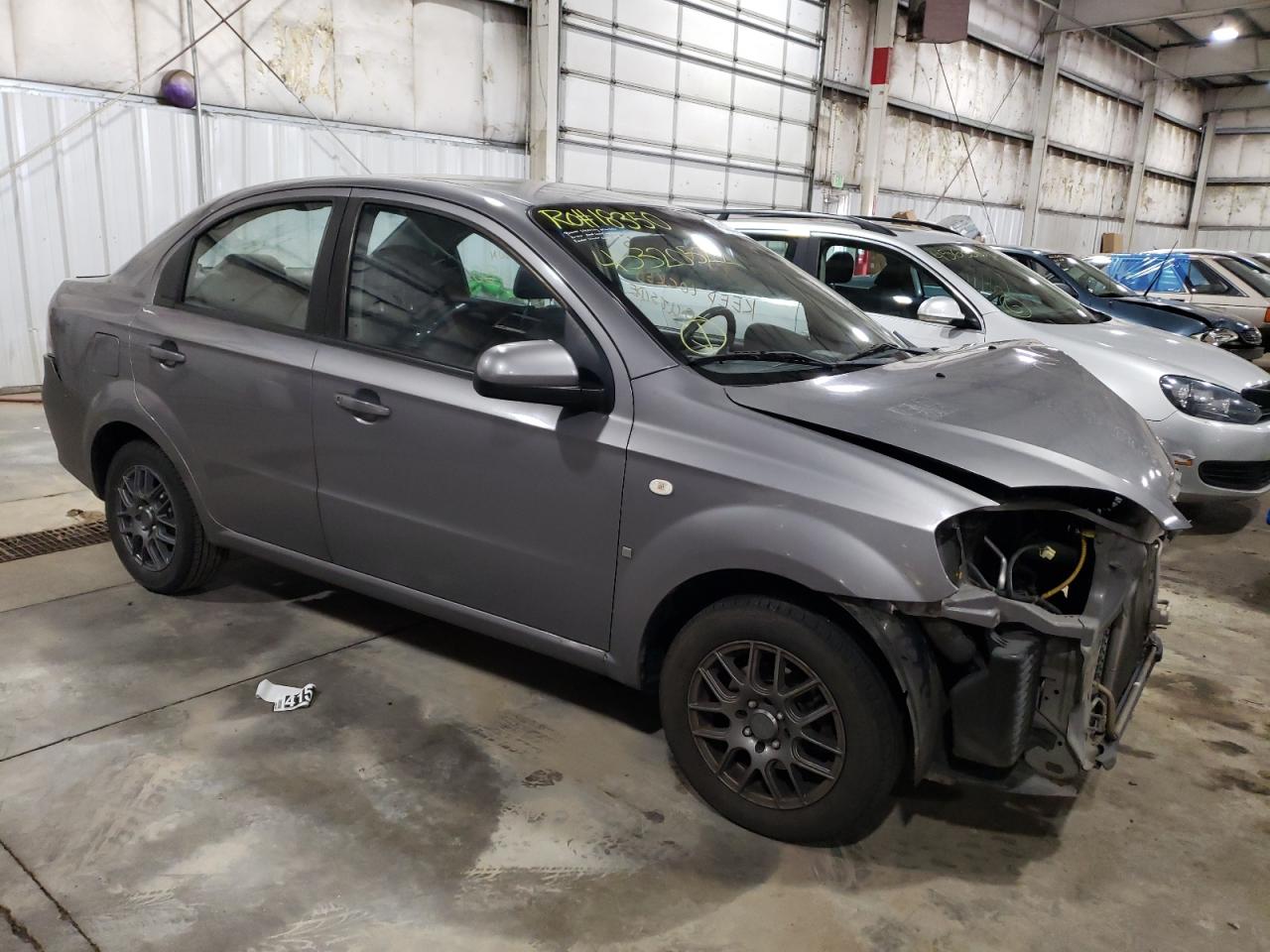 CHEVROLET AVEO BASE 2007 с VIN KL1TD56607B063650 - Фото с аукциона