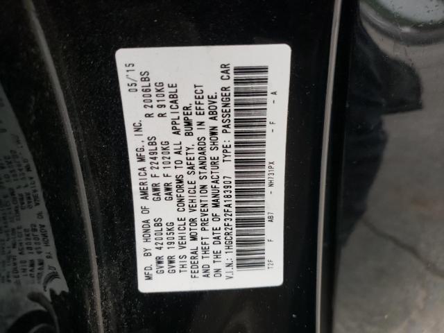 Photo 10 from auction – 2015 HONDA ACCORD LX with VIN 1HGCR2F32FA183907