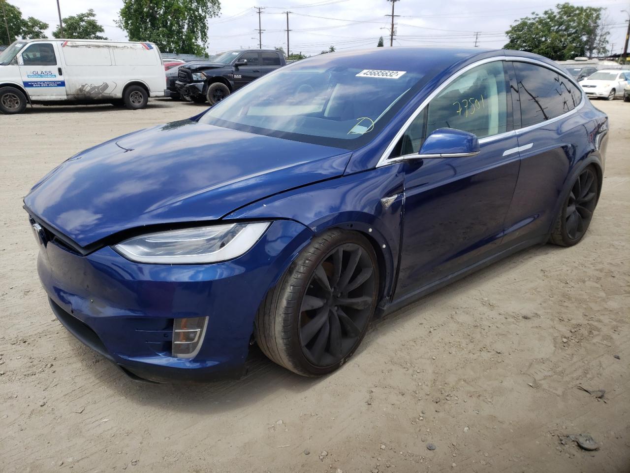 Photo 2 from auction – 2016 TESLA MODEL X with VIN 5YJXCAE25GF012145