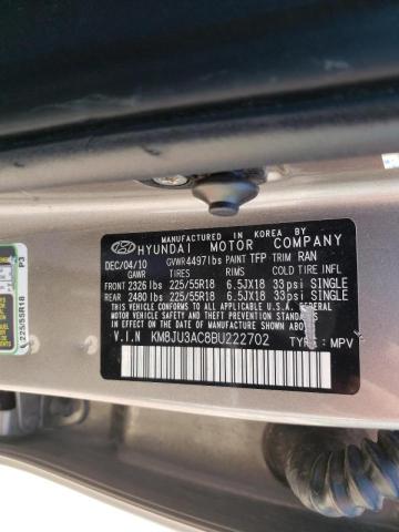 Photo 10 from auction – 2011 HYUNDAI TUCSON GLS with VIN KM8JU3AC8BU222702