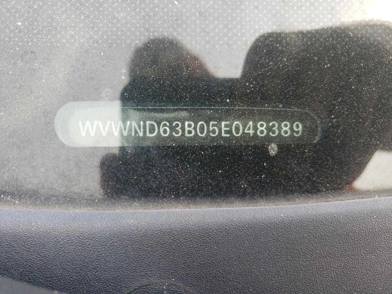 Photo 10 from auction – 2005 VOLKSWAGEN PASSAT GL with VIN WVWND63B05E048389