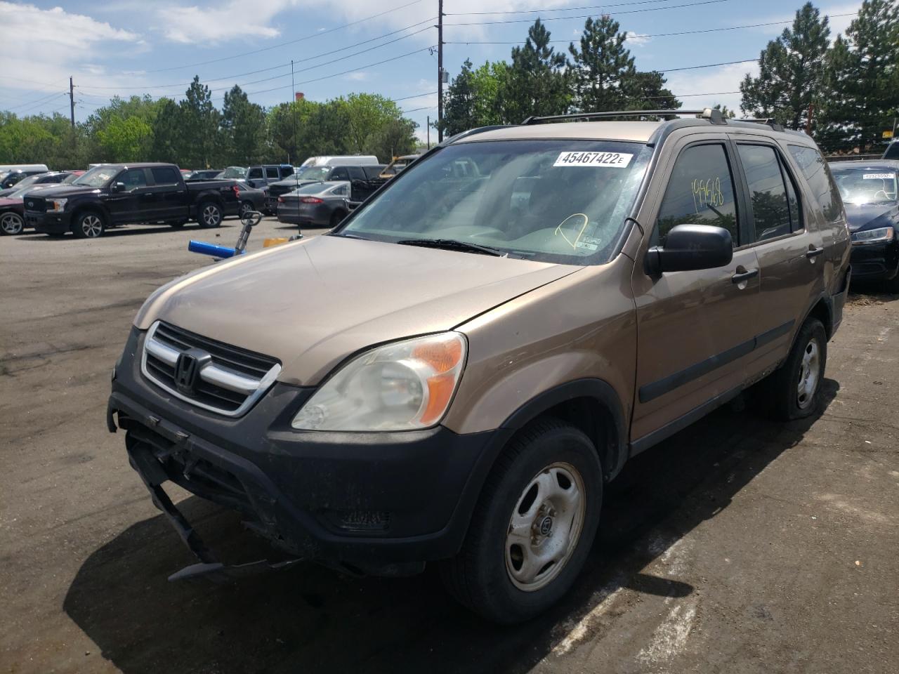 Photo 2 from auction – 2003 HONDA CR-V LX with VIN JHLRD78433C033561