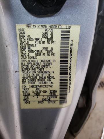 Photo 10 from auction – 2000 NISSAN FRONTIER C with VIN 1N6ED27Y6YC353772
