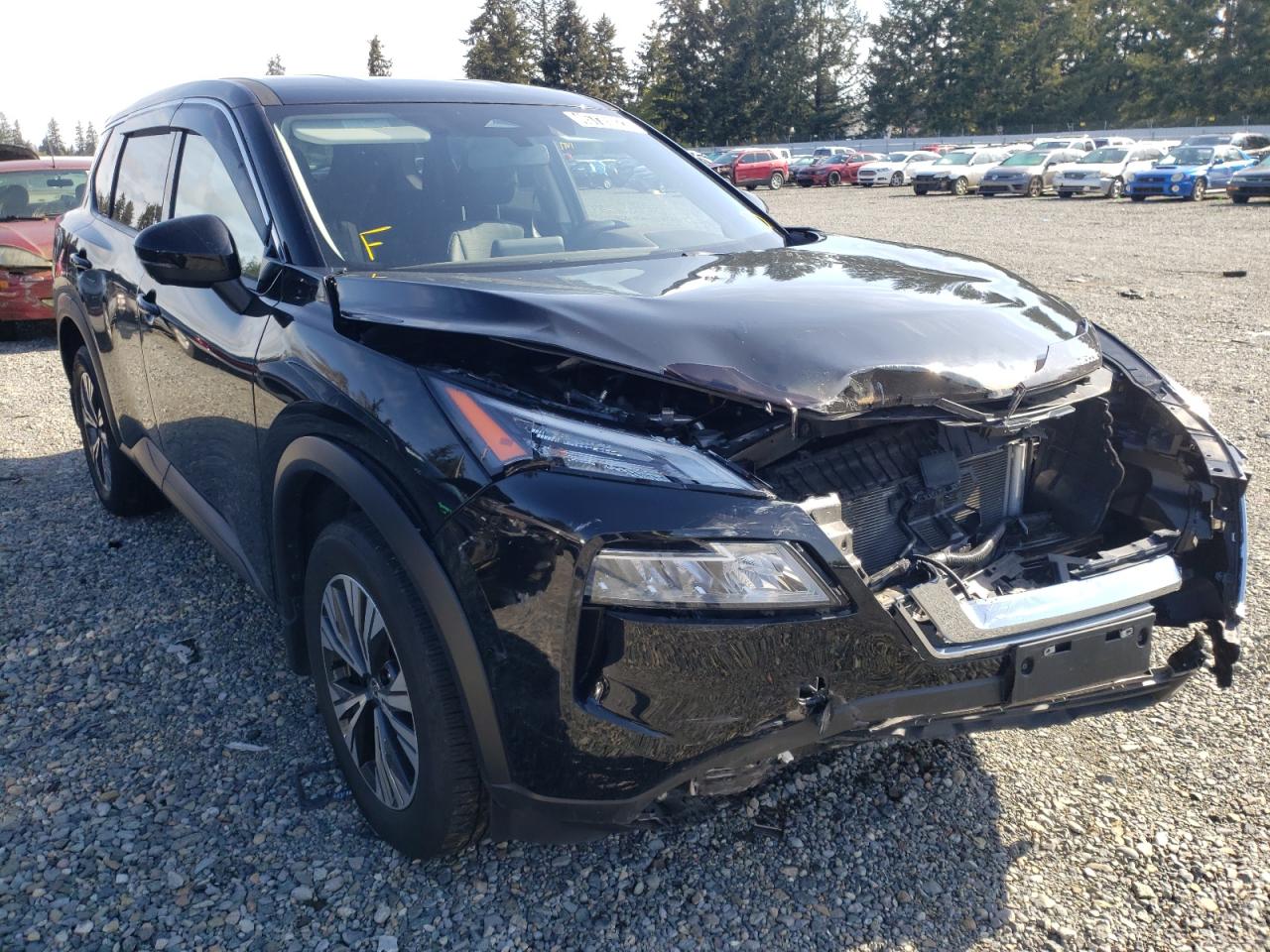NISSAN ROGUE SV 2021 with VIN JN8AT3BB2MW222736 - Photo from auction