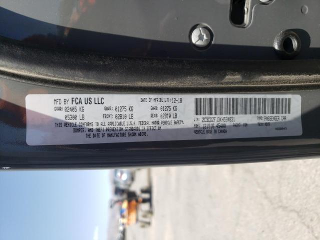 Photo 10 from auction – 2019 DODGE CHALLENGER with VIN 2C3CDZFJ3KH534831