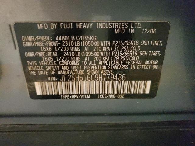 Photo 10 from auction – 2009 SUBARU FORESTER 2 with VIN JF2SH61609H779486
