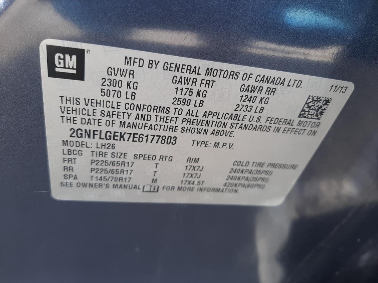 صورة رقم 10 من المزاد - 2014 CHEVROLET EQUINOX مع VIN 2GNFLGEK7E6177803