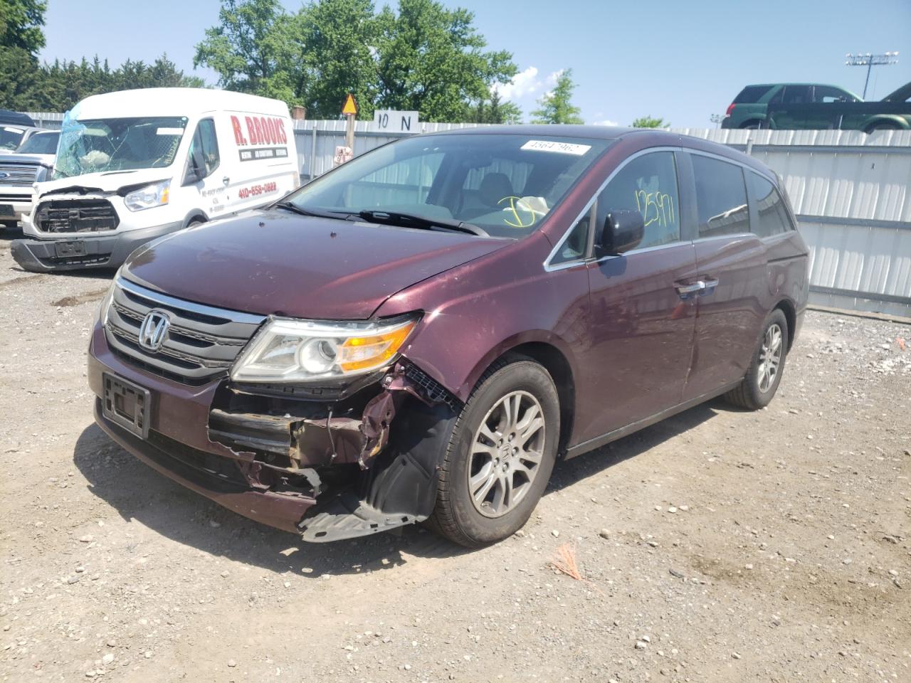 Photo 2 from auction – 2013 HONDA ODYSSEY EX with VIN 5FNRL5H40DB006147