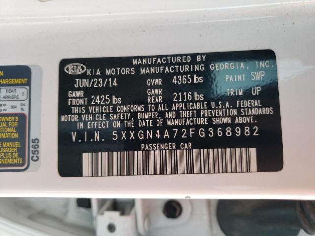 Photo 10 from auction – 2015 KIA OPTIMA EX with VIN 5XXGN4A72FG368982