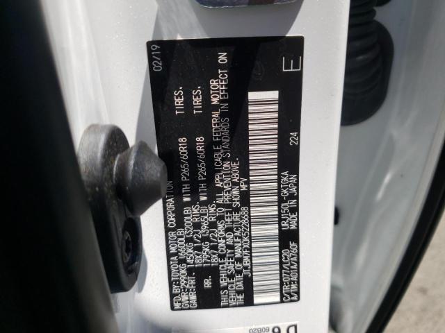 Photo 10 from auction – 2019 LEXUS GX 460 with VIN JTJBM7FX0K5228688