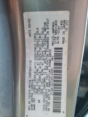 Foto 10 de la subasta – 2002 LEXUS RX 300 con VIN JTJGF10U120143061