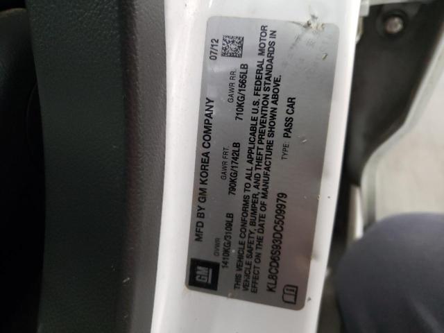 Zdjęcie 10 z aukcji – 2013 CHEVROLET SPARK 1LT z VIN KL8CD6S93DC509979