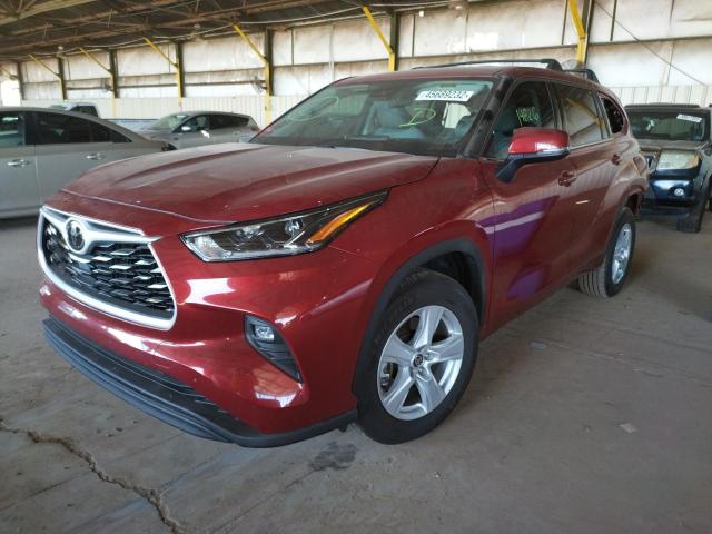 Photo 2 from auction – 2021 TOYOTA HIGHLANDER with VIN 5TDZZRAH7MS051990