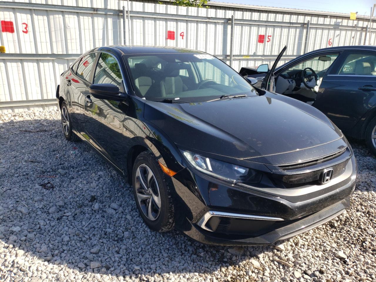 HONDA CIVIC LX 2019 with VIN 19XFC2F63KE028135 - Photo from auction