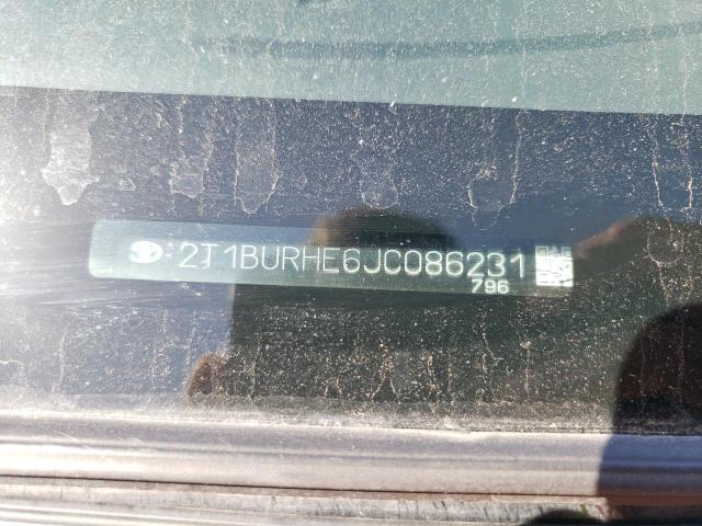 Photo 10 from auction – 2018 TOYOTA COROLLA L with VIN 2T1BURHE6JC086231