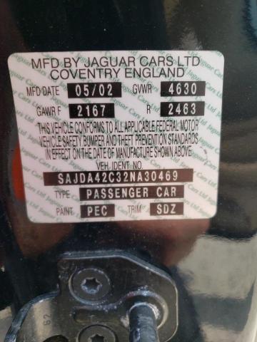 Photo 10 from auction – 2002 JAGUAR XK8 with VIN SAJDA42C32NA30469
