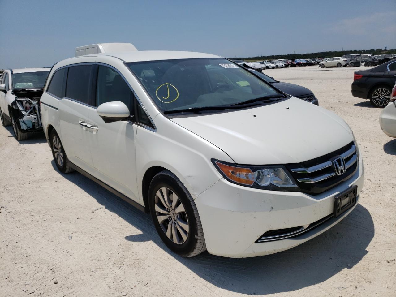HONDA ODYSSEY EX 2014 with VIN 5FNRL5H47EB005434 - Photo from auction