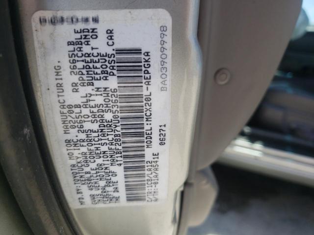 Photo 10 from auction – 2000 TOYOTA AVALON with VIN 4T1BF28B7YU053626