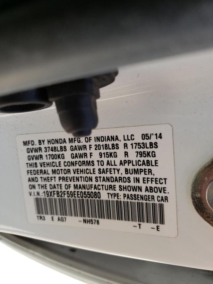 Photo 10 from auction – 2014 HONDA CIVIC LX with VIN 19XFB2F59EE055080