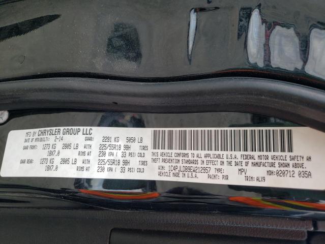 Photo 10 from auction – 2014 JEEP CHEROKEE L with VIN 1C4PJLDB9EW212957