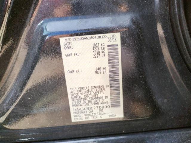 Photo 10 from auction – 2018 NISSAN ALTIMA 2.5 with VIN 1N4AL3AP9JC270990
