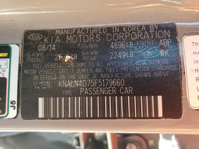 Photo 10 from auction – 2015 KIA CADENZA PR with VIN KNALN4D75F5179660