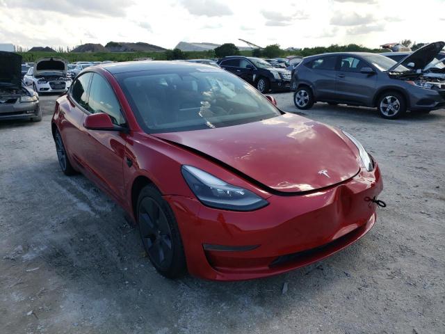 TESLA MODEL 3 2021 with VIN 5YJ3E1EA6MF100536 - Photo from auction