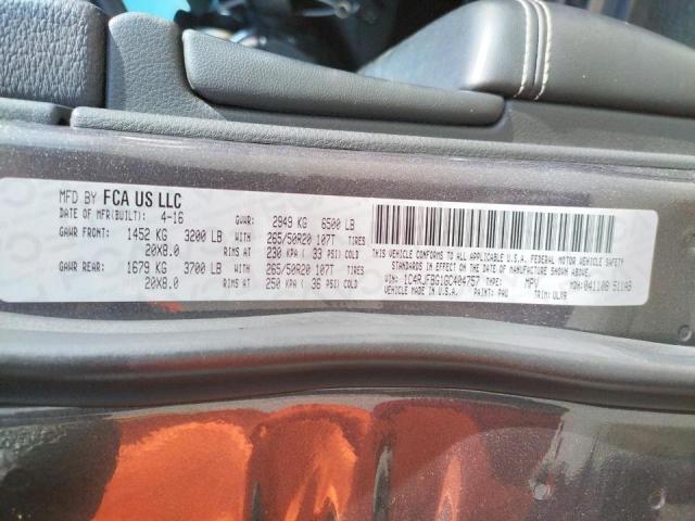 Photo 10 from auction – 2016 JEEP GRAND CHER with VIN 1C4RJFBG1GC404757
