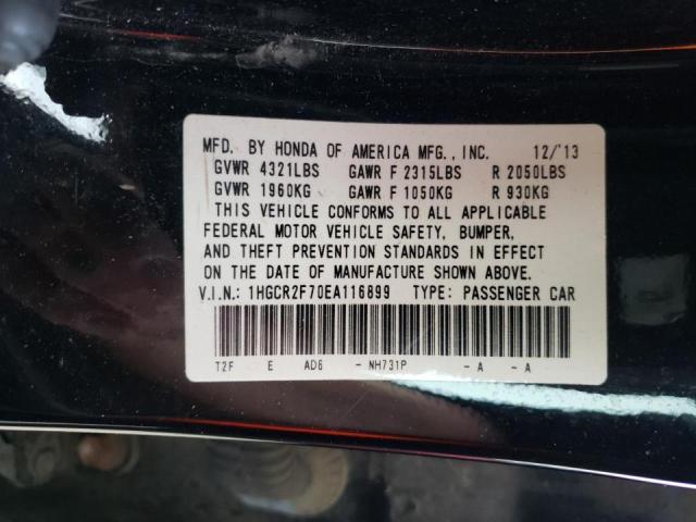 Photo 10 from auction – 2014 HONDA ACCORD EX with VIN 1HGCR2F70EA116899