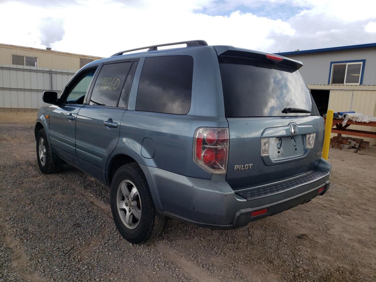 Photo 3 from auction – 2007 HONDA PILOT EXL with VIN 2HKYF18657H540408