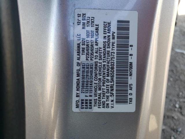 Photo 10 from auction – 2013 HONDA ODYSSEY EX with VIN 5FNRL5H65DB037573