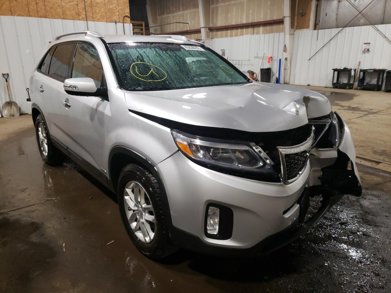 KIA SORENTO LX 2014 with VIN 5XYKTDA65EG467152 - Photo from auction