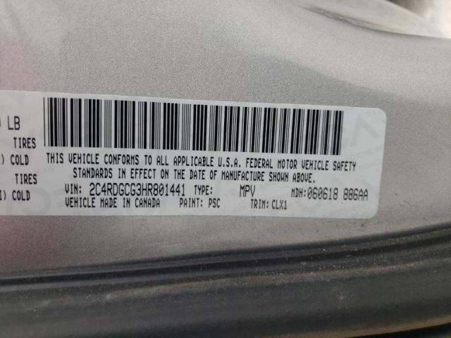 Photo 10 from auction – 2017 DODGE GRAND CARA with VIN 2C4RDGCG3HR801441
