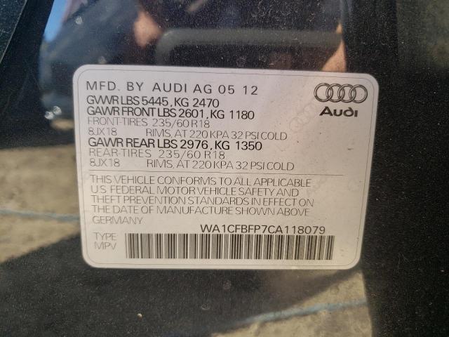 Photo 10 from auction – 2012 AUDI Q5 PREMIUM with VIN WA1CFBFP7CA118079