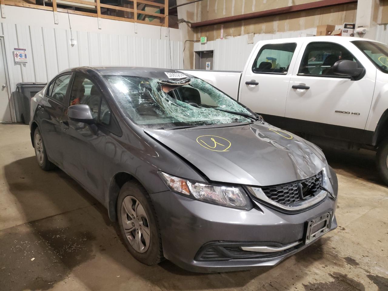 Photo 1 from auction – 2013 HONDA CIVIC LX with VIN 19XFB2F56DE288509