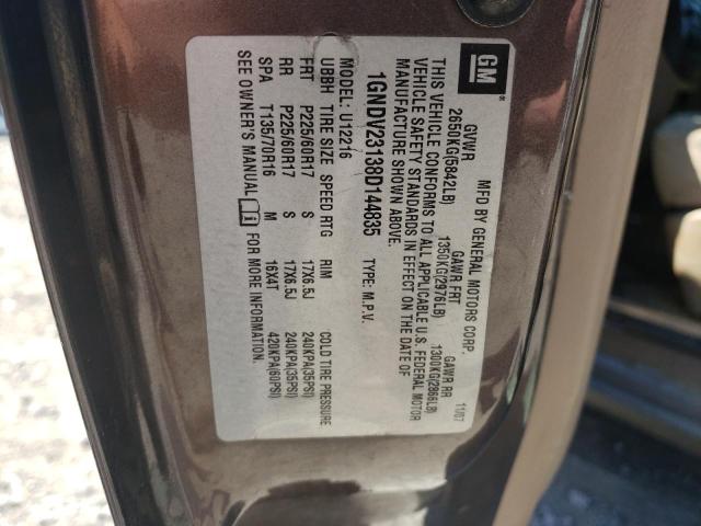 Photo 10 from auction – 2008 CHEVROLET UPLANDER L with VIN 1GNDV23138D144835