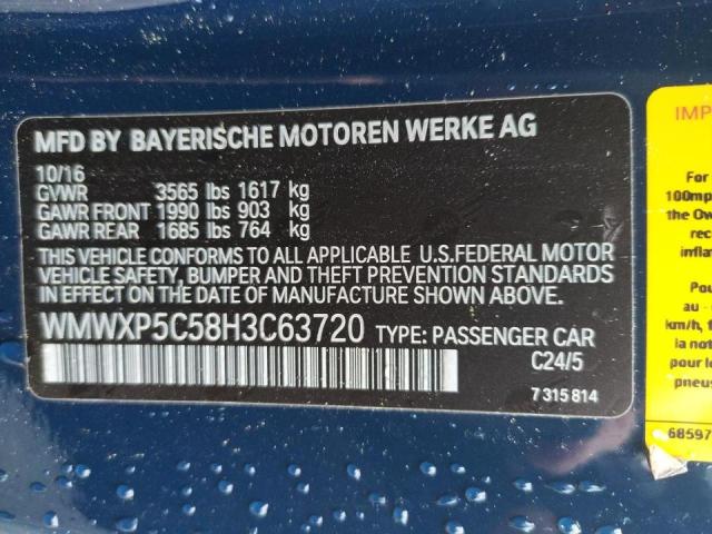 Photo 10 from auction – 2017 MINI COOPER with VIN WMWXP5C58H3C63720