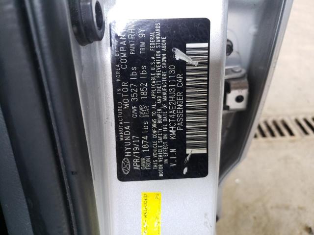 Photo 10 from auction – 2017 HYUNDAI ACCENT SE with VIN KMHCT4AE2HU311130