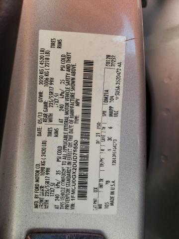 Photo 10 from auction – 2013 FORD ESCAPE SE with VIN 1FMCU0GX2DUD75550