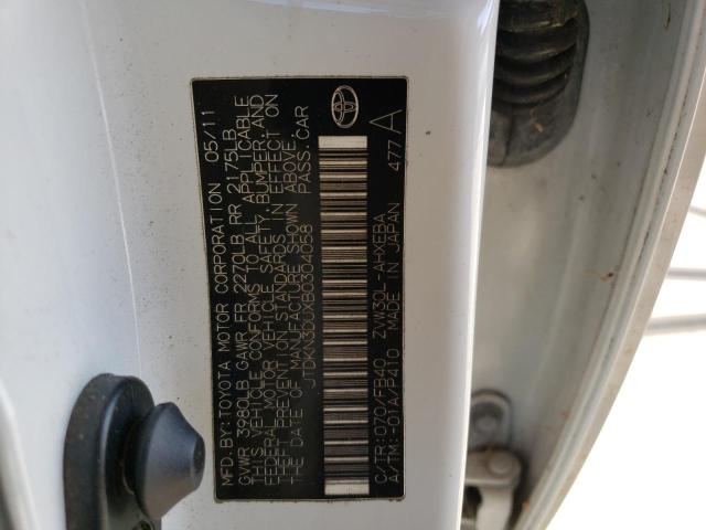 Photo 10 from auction – 2011 TOYOTA PRIUS with VIN JTDKN3DUXB0304058