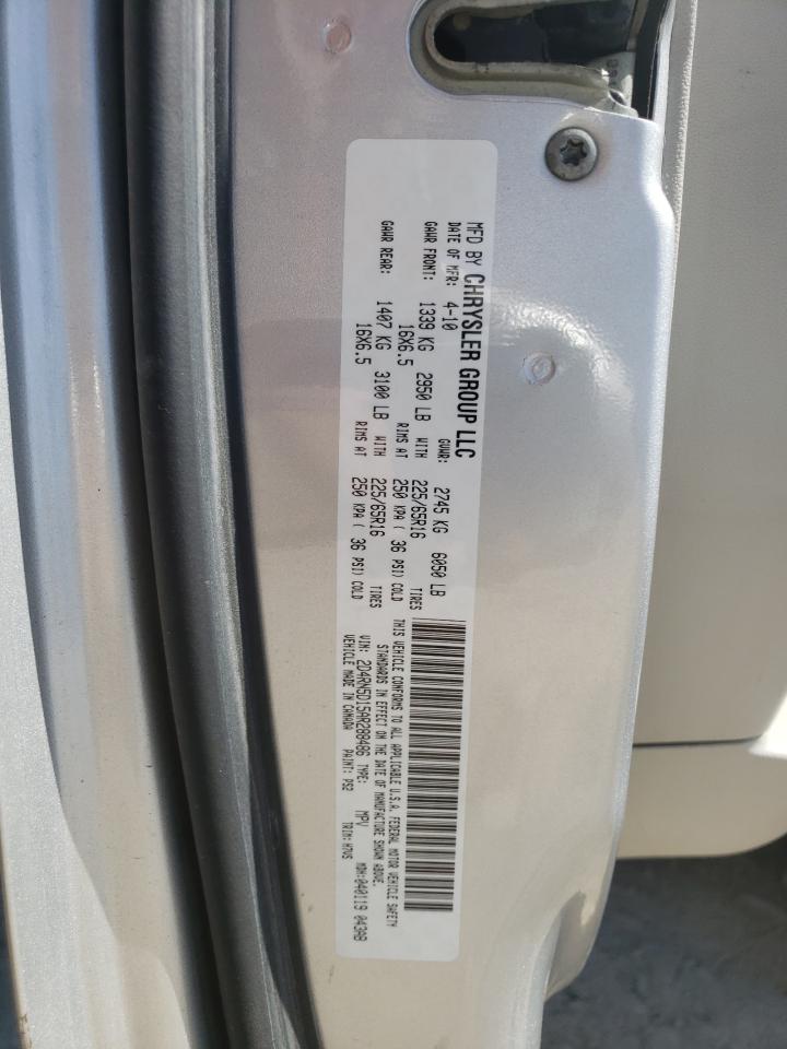 Photo 10 from auction – 2010 DODGE GRAND CARA with VIN 2D4RN5D15AR288486