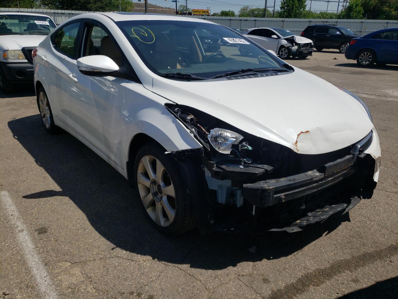 HYUNDAI ELANTRA GL 2012 with VIN 5NPDH4AEXCH125252 - Photo from auction