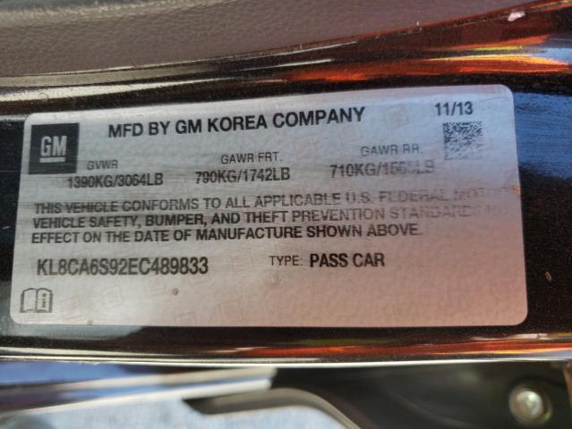 Photo 10 from auction – 2014 CHEVROLET SPARK LS with VIN KL8CA6S92EC489833