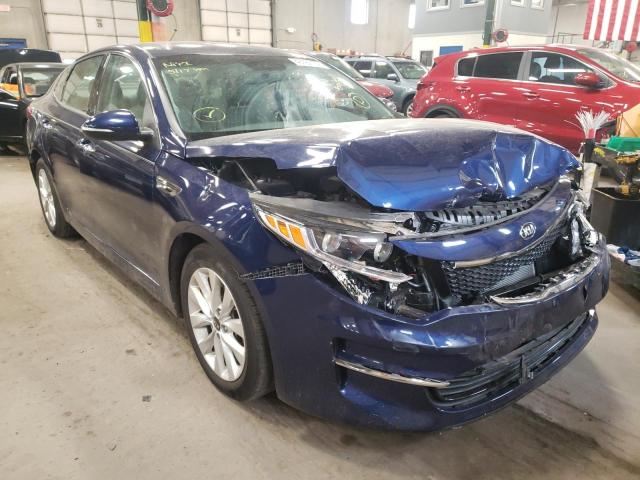 KIA OPTIMA EX 2017 with VIN 5XXGU4L34HG154284 - Photo from auction